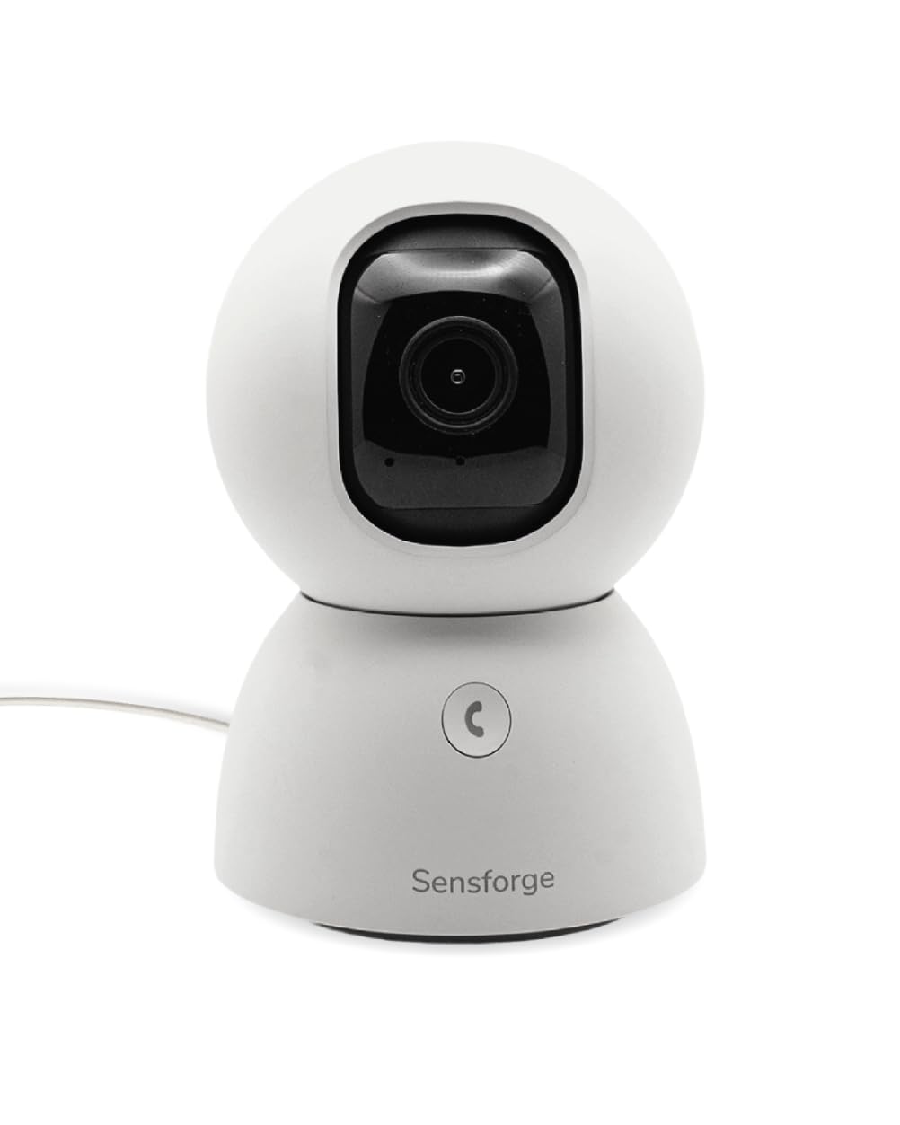 SensForge 2.5K Pan-Tilt Security Camera, 360° Dual-Band WiFi Camera for Home, Free AI Human & Pet Detection, 2-Day Cloud + 64GB SD Storage, Two-Way Talk, Optional AI + Storage Upgrade (1, White)