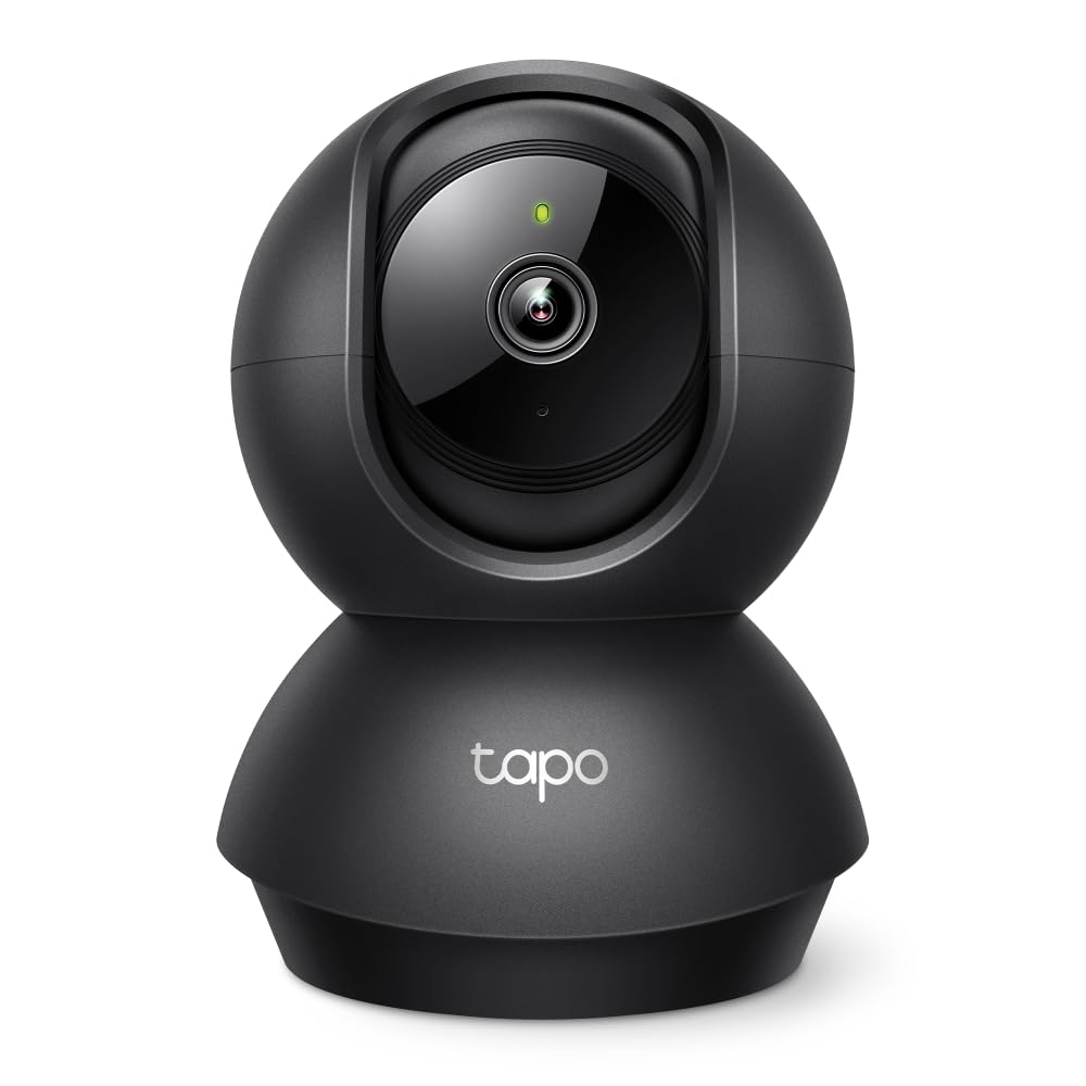 Tapo TP-Link 2K Pan Tilt Security Camera for Baby Monitor, Dog Camera w/Motion Detection, 2-Way Audio Siren, Night Vision, Cloud &SD Card Storage (Up to 256 GB), Works with Alexa & Google Home (C210)