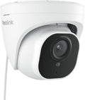 REOLINK 4K Wired Security Camera Outdoor System, IP PoE Dome Surveillance Camera with Human/Vehicle Detection, 100Ft 8MP IR Night Vision, Work with Smart Home, Timelapse, Up to 512GB SD Card, RLC-820A
