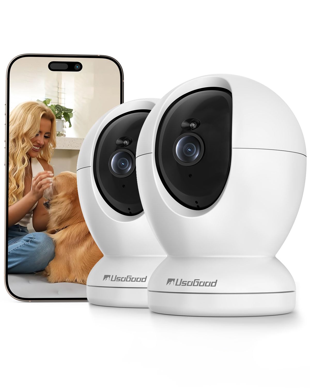 4MP Indoor Security Camera,360°Pet Camera Indoor,Baby Monitor with Phone App,Support 5G/2.4Ghz WiFi,Dog Cameras with Speaker, AI Motion Detection,2-Way Audio for Home/Baby/Cat Camera,No Subscription