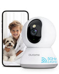 blurams 5G Cameras for Home Security, 2K Pet Camera with Phone App, 360° PTZ Indoor Camera w/Dual-Band WiFi6, Free Human/Motion/Sound Detection, 2-Way Talk, Night Vision, Compatible with Alexa, 2Pack