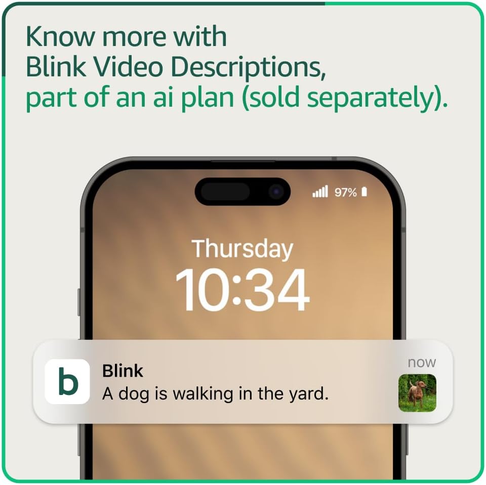 Blink Mini - Compact indoor plug-in smart security camera, 1080p HD video, night vision, motion detection, two-way audio, easy set up, Works with Alexa – 1 camera (White)
