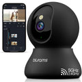 blurams Security Camera 2K, Baby Monitor Dog Camera 360-degree for Home Security (White-2Pack)