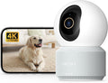 Anona 4K UHD Indoor Camera, Pet/Dog/Baby Security Camera with Phone App, 360°Pan-Tilt, 5G/2.4G Dual-Band Wi-Fi 6, Auto-Tracking, Person/Pet/Baby Crying Detection, Privacy Mode, Two-Way Audio, 2 Pack