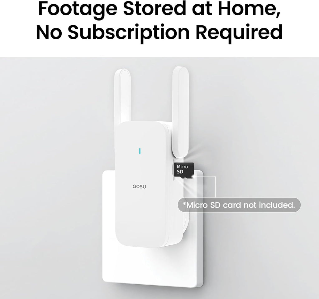 Wireless Doorbell Camera, Battery-Powered Video Doorbell with aosuBase Mini, 2K Resolution, Support Local Storage, 2.4GHz WiFi, 180-Day Battery Life, AI Detection, Work with Alexa & Google Assistant