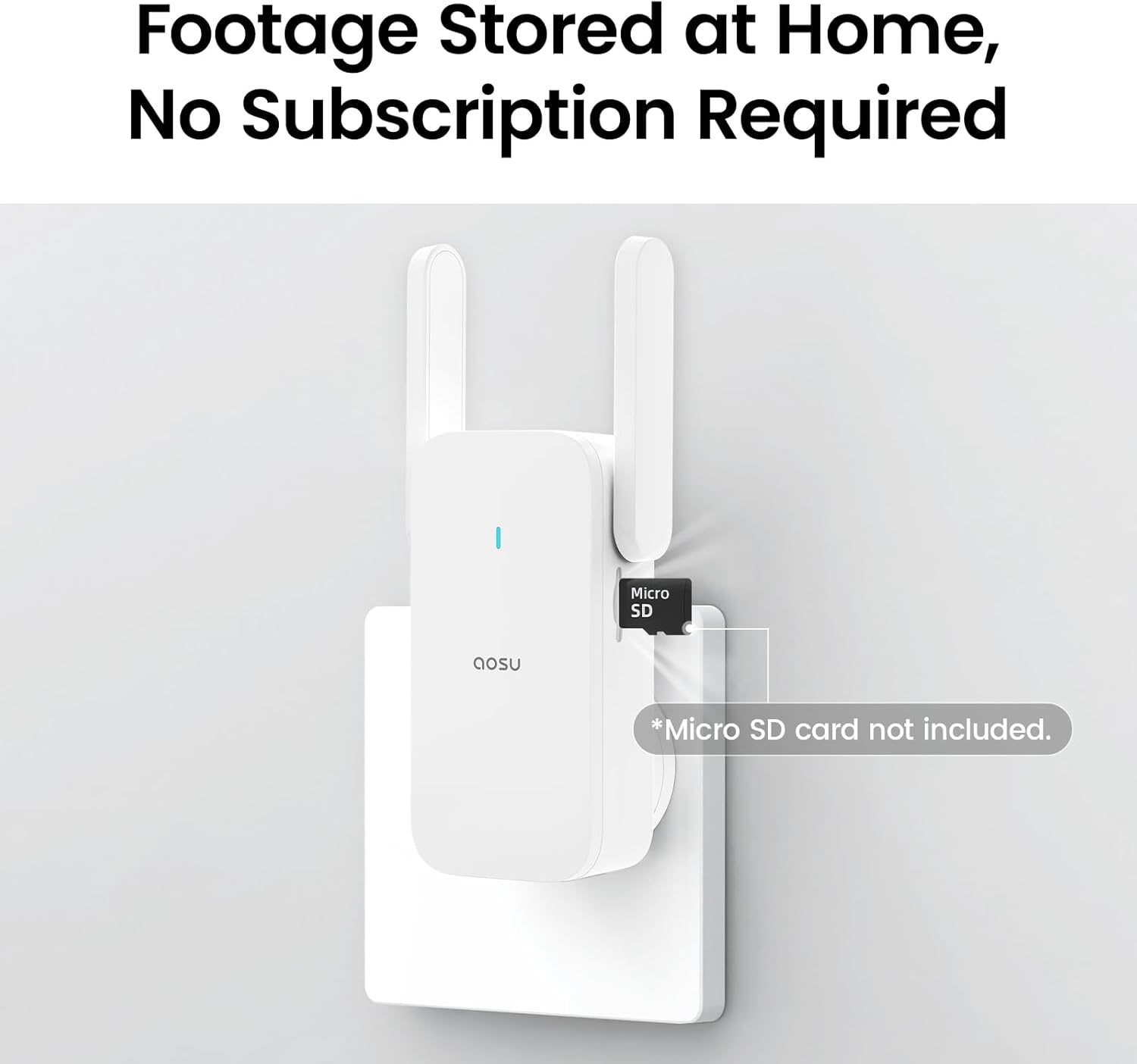 Wireless Doorbell Camera, Battery-Powered Video Doorbell with aosuBase Mini, 2K Resolution, Support Local Storage, 2.4GHz WiFi, 180-Day Battery Life, AI Detection, Work with Alexa & Google Assistant