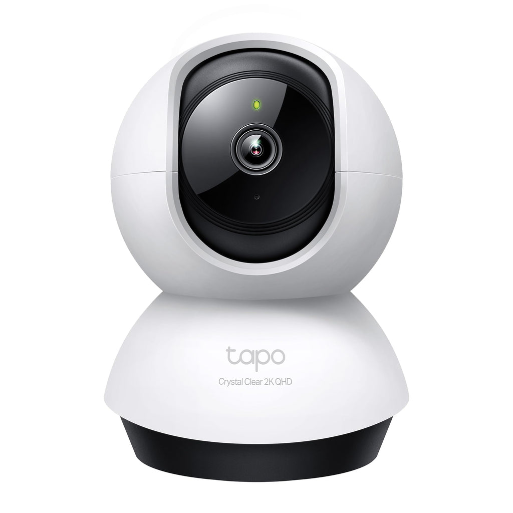 Tapo 4K Indoor Pan/Tilt Wired Security Camera - Works as a Baby Monitor, Person/Pet Detection, Facial Recognition, 360° AI Motion Tracking, Subscription-Free Local Storage or Optional Cloud, C260