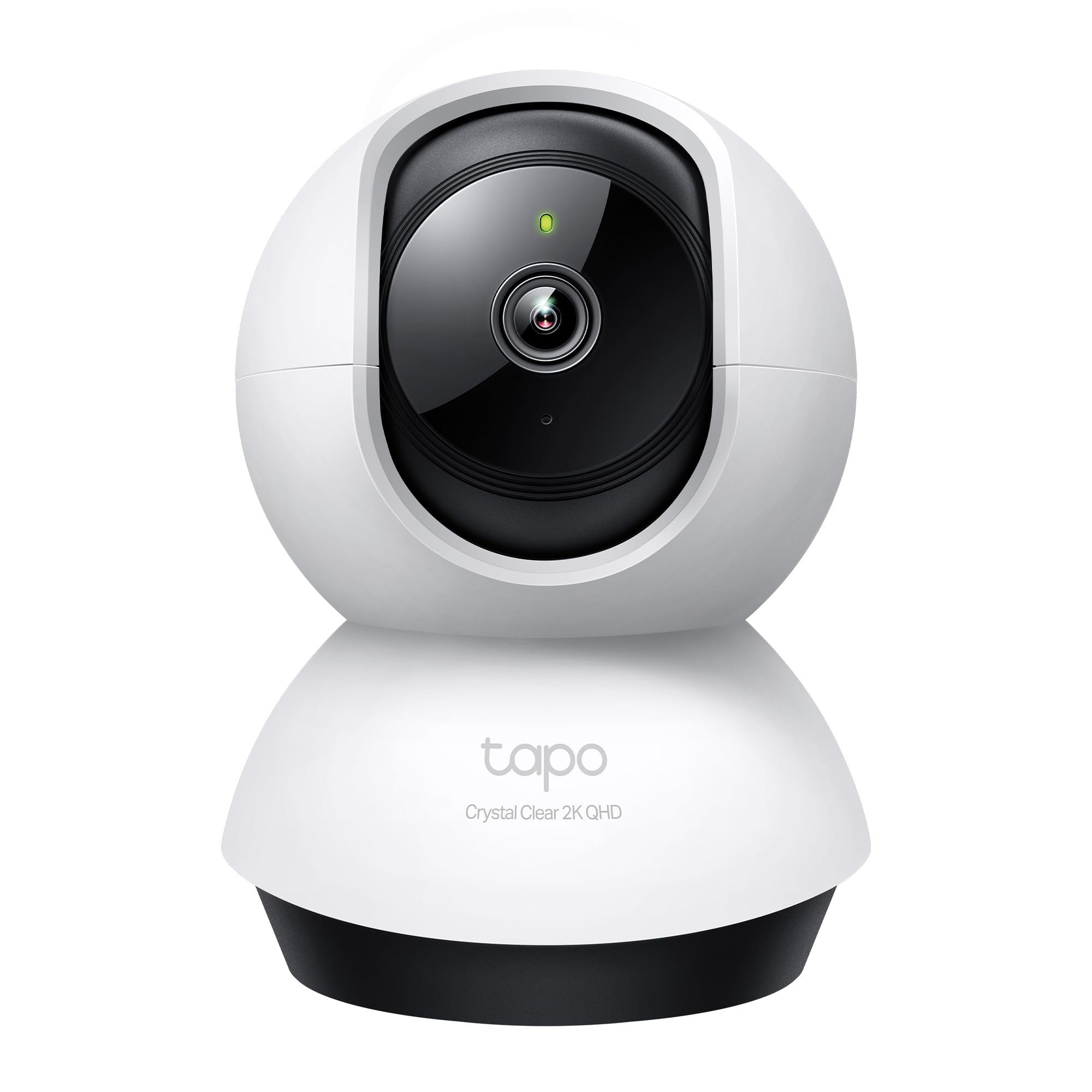 Tapo 4K Indoor Pan/Tilt Wired Security Camera - Works as a Baby Monitor, Person/Pet Detection, Facial Recognition, 360° AI Motion Tracking, Subscription-Free Local Storage or Optional Cloud, C260