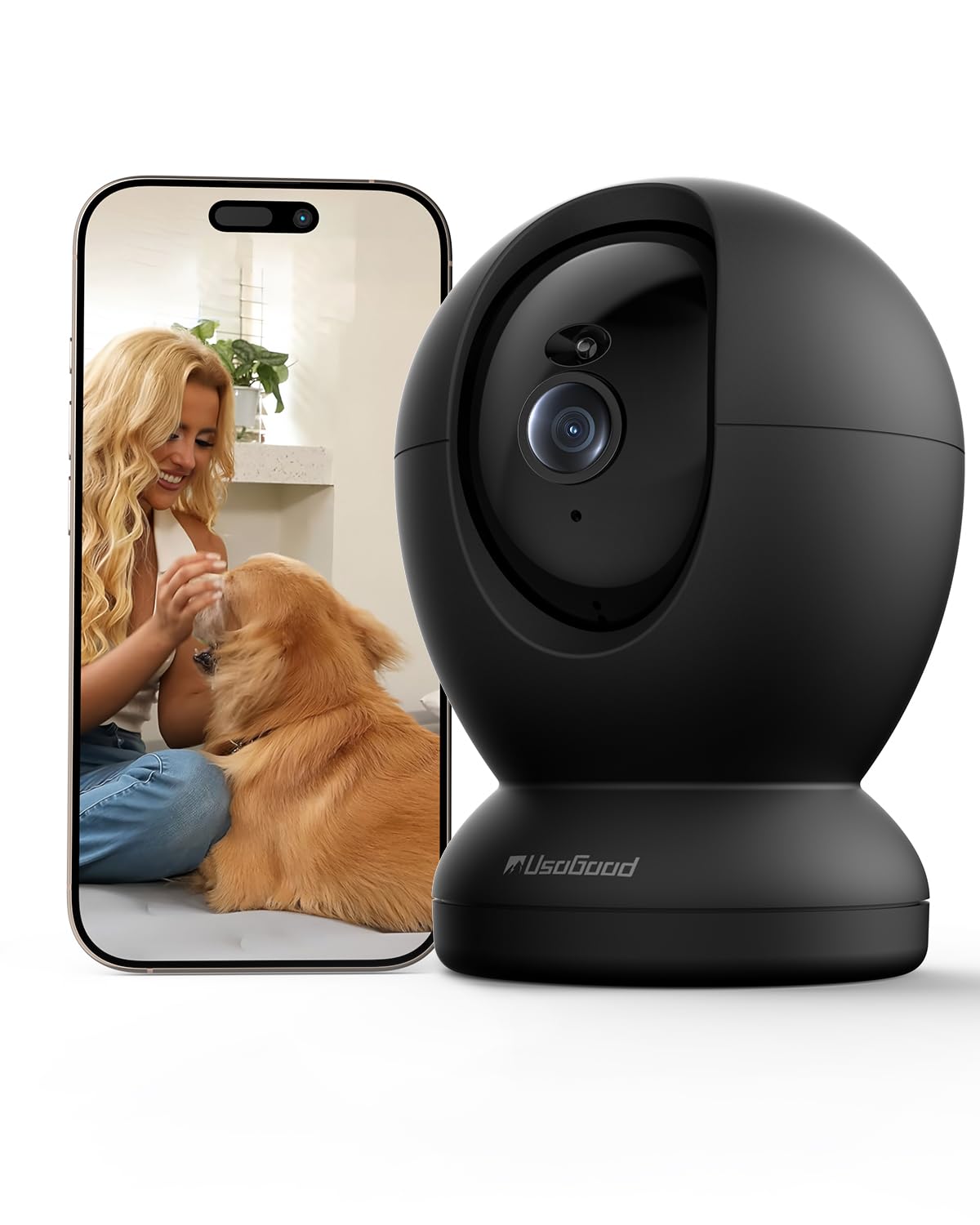 4MP Indoor Security Camera,360°Pet Camera Indoor,Baby Monitor with Phone App,Support 5G/2.4Ghz WiFi,Dog Cameras with Speaker, AI Motion Detection,2-Way Audio for Home/Baby/Cat Camera,No Subscription