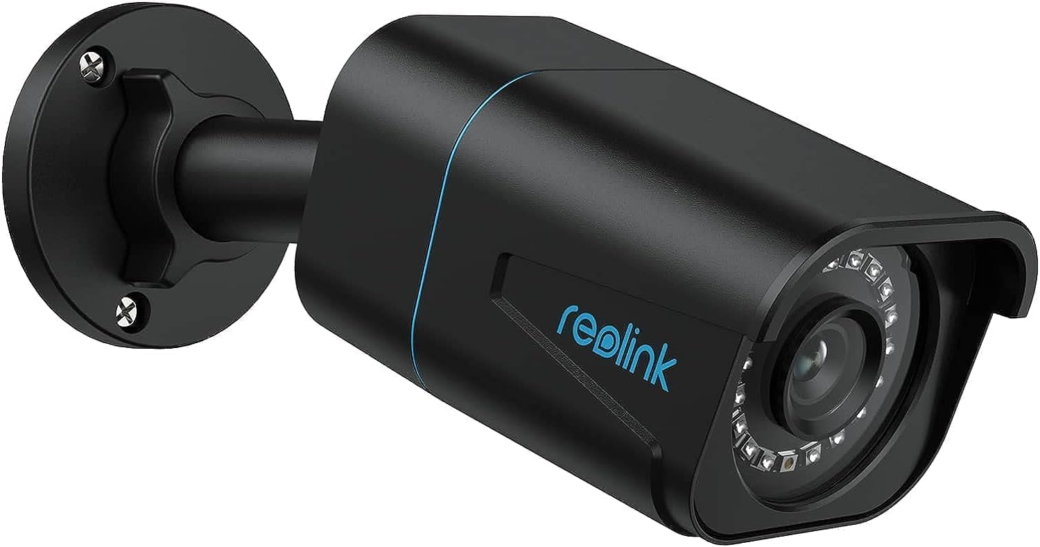 REOLINK 4K/8MP Wired Security PoE IP Camera, Human/Vehicle/Pet Detection, Time-Lapse, 100ft IR Night Vision, Work with Smart Home, Up to 512GB microSD Card, Outdoor/Indoor Surveillance, RLC-810A