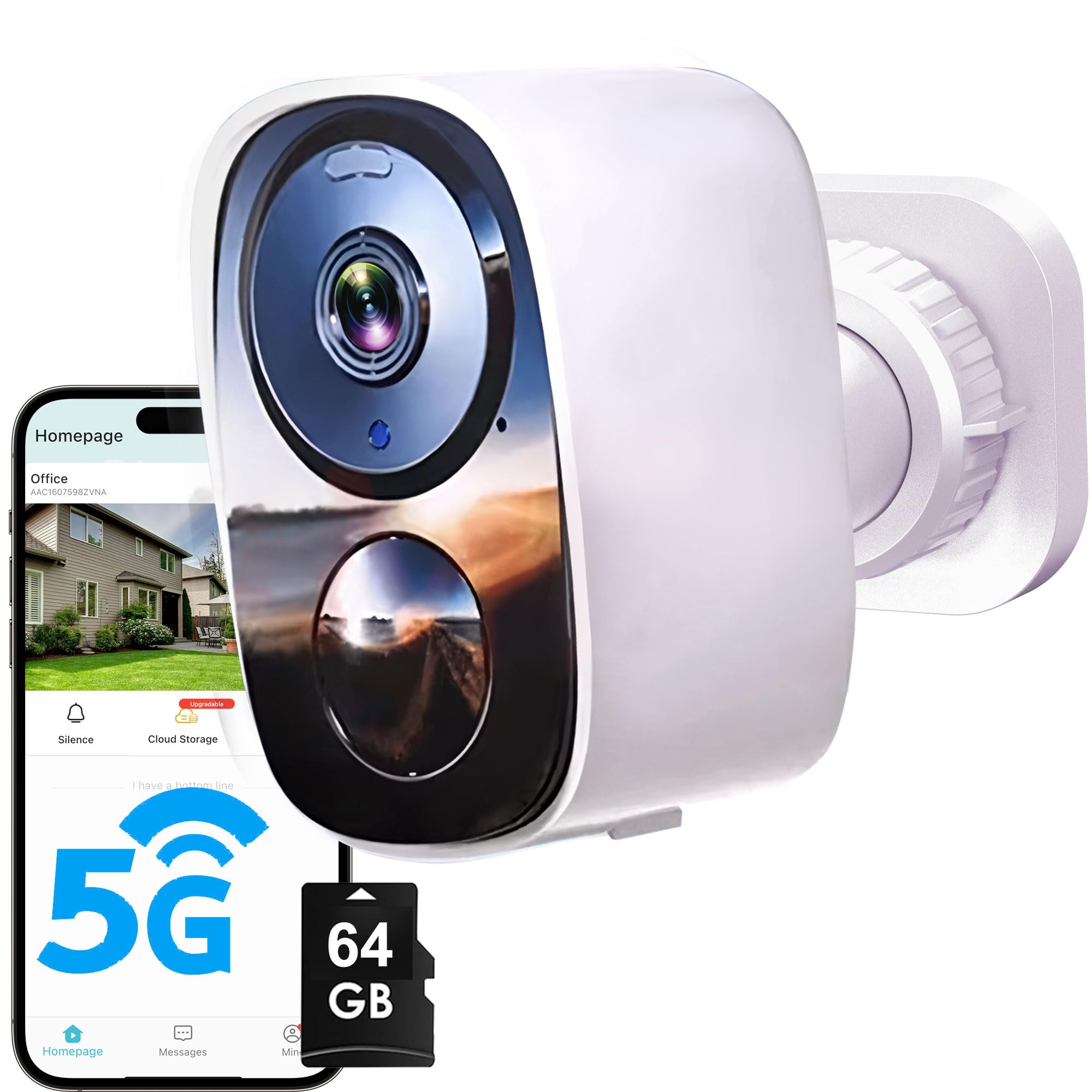 2026 Upgraded 2K Security Cameras Wireless Outdoor, Free Cloud Storage, 1-6 Months Battery Life, Waterproof, 2-Way Talk, AI Motion Detection Spotlight Siren Alarm Cameras for Home Security