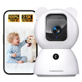 5G Security Camera Indoor, 3K Pet/Dog Camera with Speaker/Phone App, PTZ WiFi Baby Monitor Cameras for Home Security, 0-Glow Night Vision 2-Way Talk, AI Tracking Facial Recognition Time Lapse