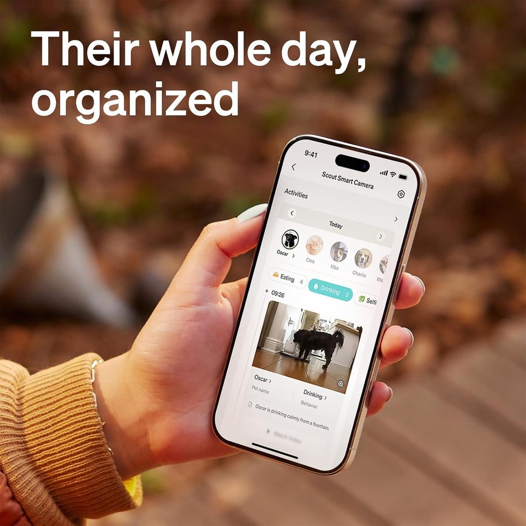 PETLIBRO AI Dog Camera Pet Camera Indoor with Phone App [Multi-Pet Recognition, Daily Activity Analysis & Smart Summaries] Cat Cam 360° View, 1080P Dog Cam Night Vision, 2-Way Audio Home Camera WiFi