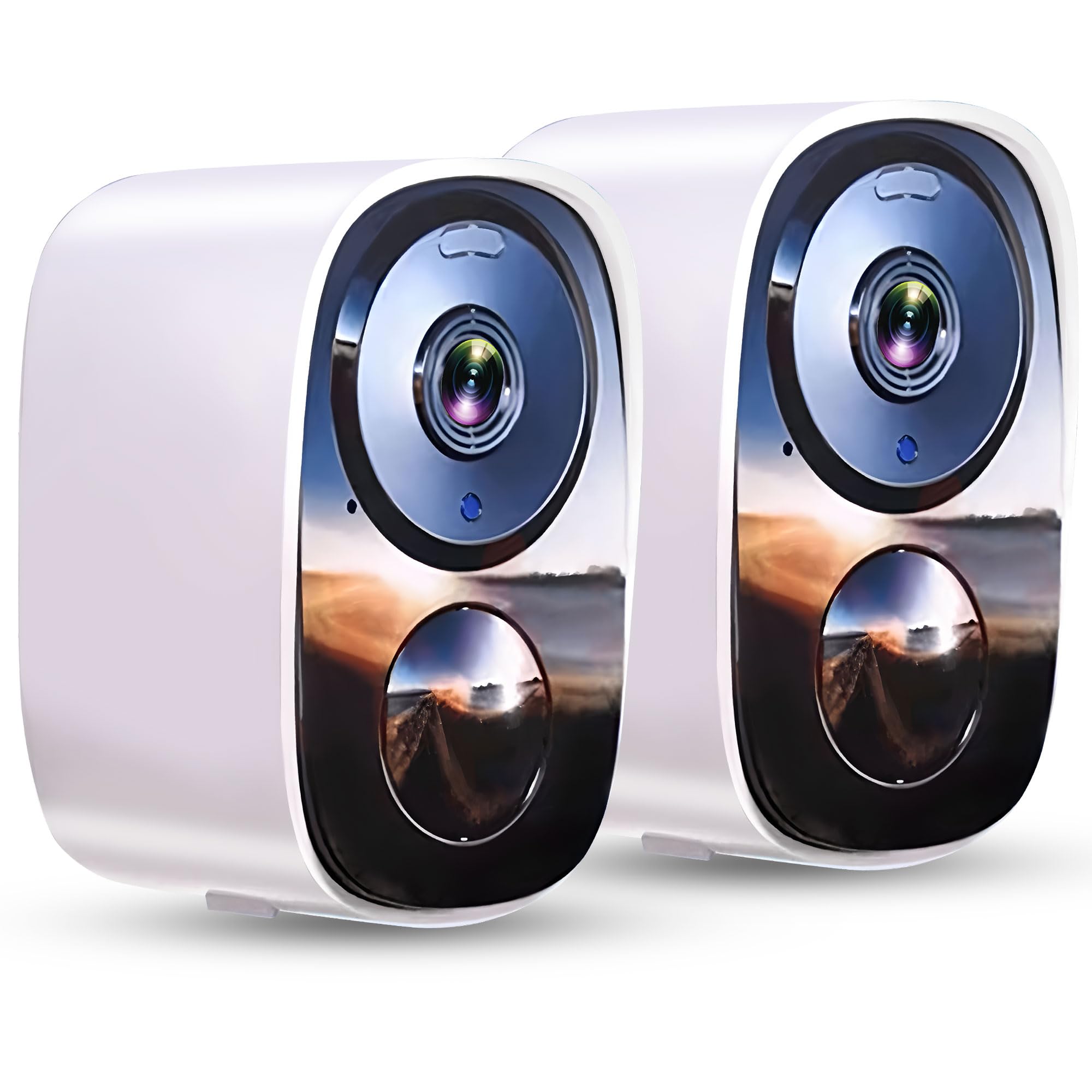 2026 Upgraded 2K Security Cameras Wireless Outdoor, Free Cloud Storage, 1-6 Months Battery Life, Waterproof, 2-Way Talk, AI Motion Detection Spotlight Siren Alarm Cameras for Home Security
