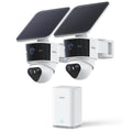 aosu T2 Pro Security Cameras Wireless Outdoor, 3K Dual Cam No Blind Spot Security Camera for Home, 170° Wide + 360° PTZ, AI Human Vehicle Tracking, Solar Powered, Local Storage